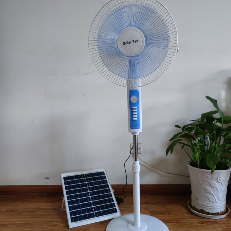Supplier Wholesale Vertical Rechargeable Fan Battery Remote Control Solar Fan