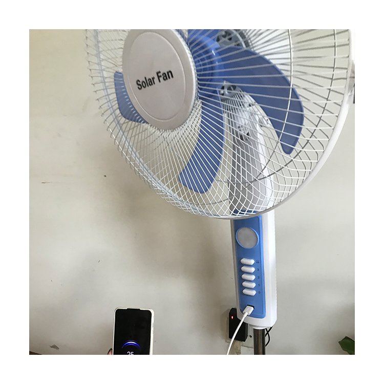 Supplier Wholesale Vertical Rechargeable Fan Battery Remote Control Solar Fan