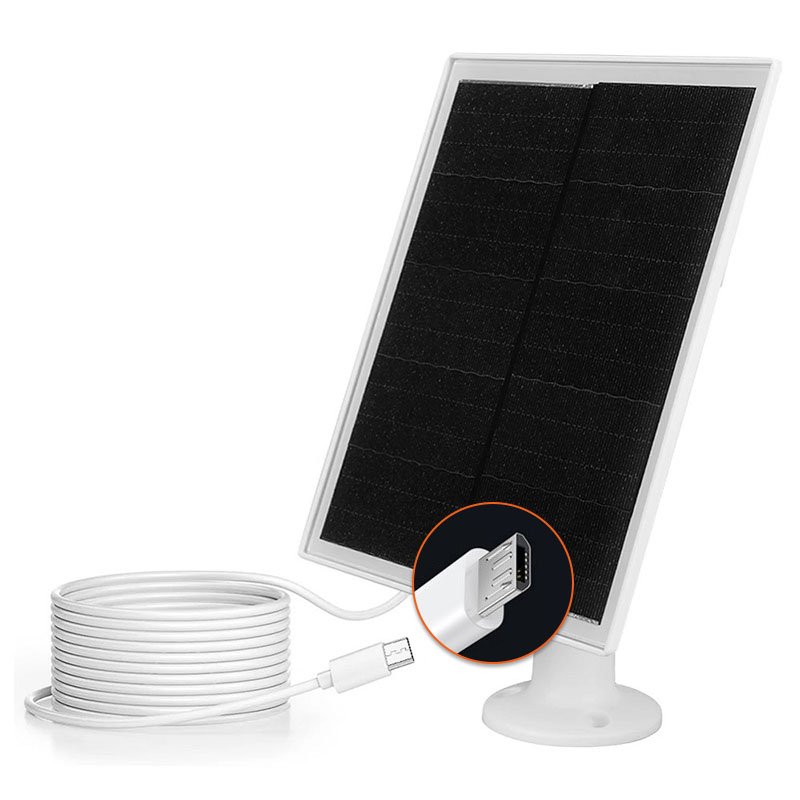 BUHESHUI 10W Solar Charger Panel Doorbell Surveillance Camera Security Monitoring CCTV with Solar Energy