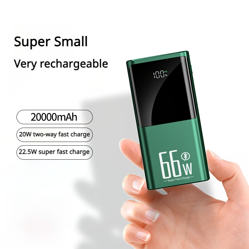 MOS Power Bank Two-way PD Fast Charge Mobile Phone Charging Bank Print LOGO 20000 MA 22.5W Technology White Li-polymer Battery