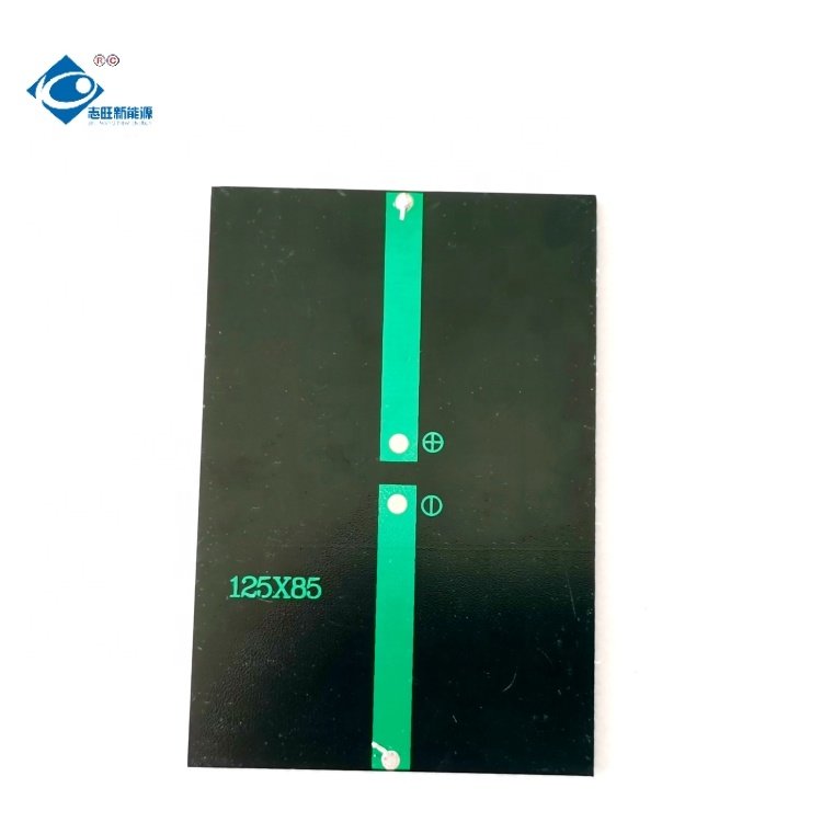 1.68W Lightweight Photovoltaic Portable Solar Panel ZW-12585 PET Solar Photovoltaic Panel 6V Mini Portable Solar Panel Charger