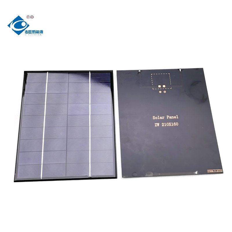 5W Lightweight Silicon Solar Panel ZW-210160-P Epoxy Resin Solar Panel 6V 9V 12V 18V Mini Portable Solar Panel Charger