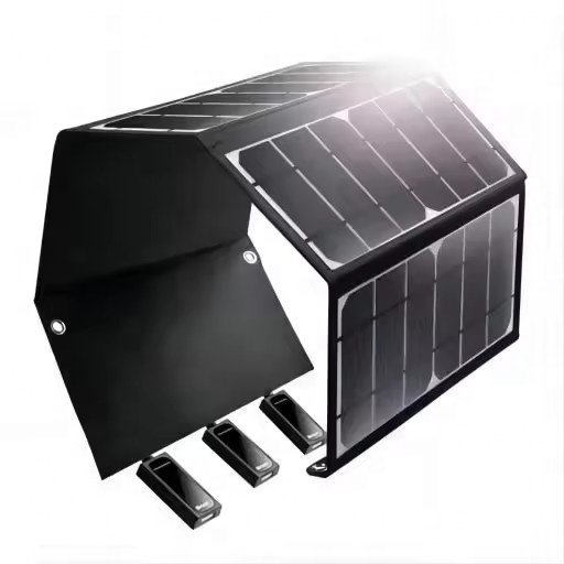 28W Sunpower Folding Solar Panel Mini Solar Phone Charger 28W Portable Battery Charger Camping Power Station Charger 5V 28W