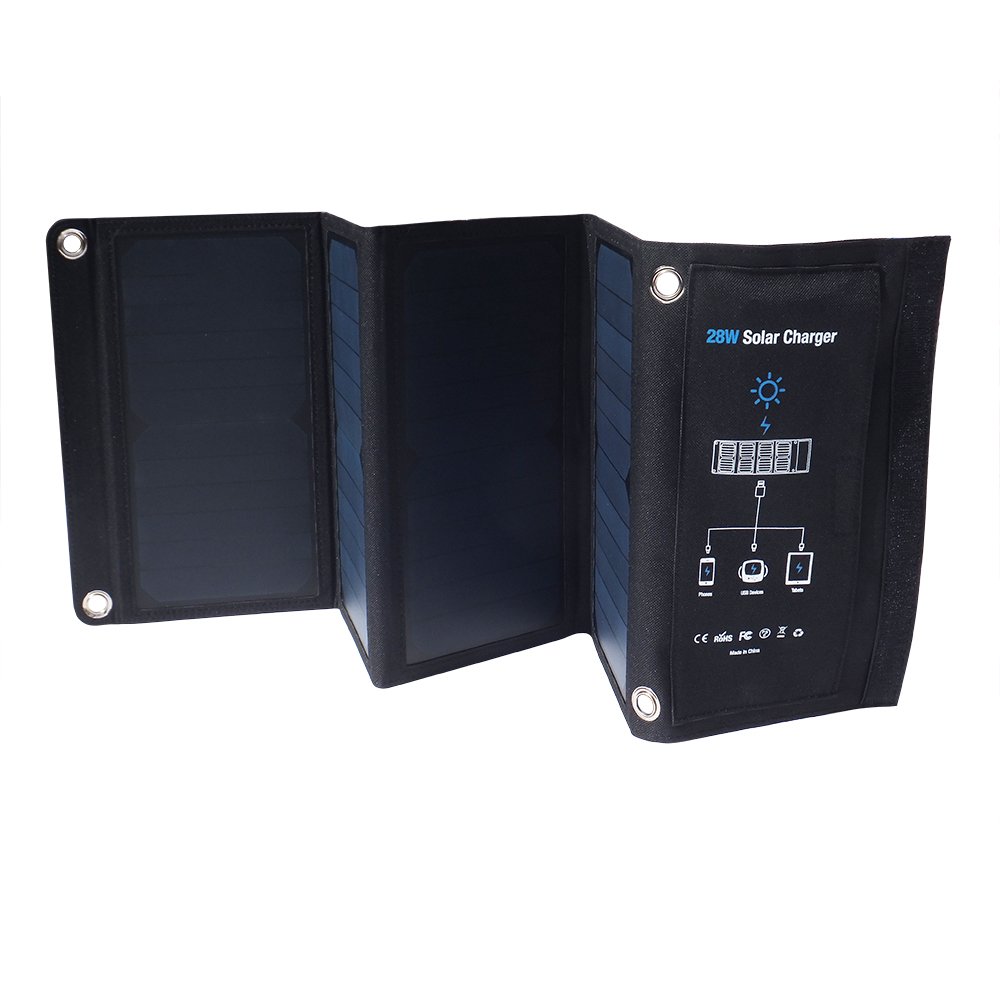 High Efficient 28W SUNPOWER USB Foldable Solar Panel Portable Solar Charger