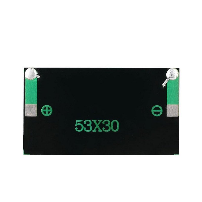 BUHUSHUI Mini Solar Panel 5V 30mA Solar Cells Photovoltaic Panels Module Sun Power Battery Charger For DIY Study Epoxy 53*30MM