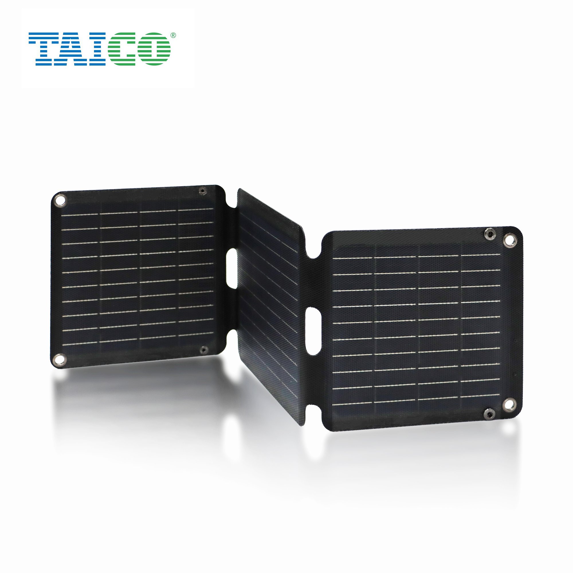 TAICO 21W Foldable Solar Panel 5V Portable Battery Charger Solar Panels USB Port Outdoor Waterproof Power Bank