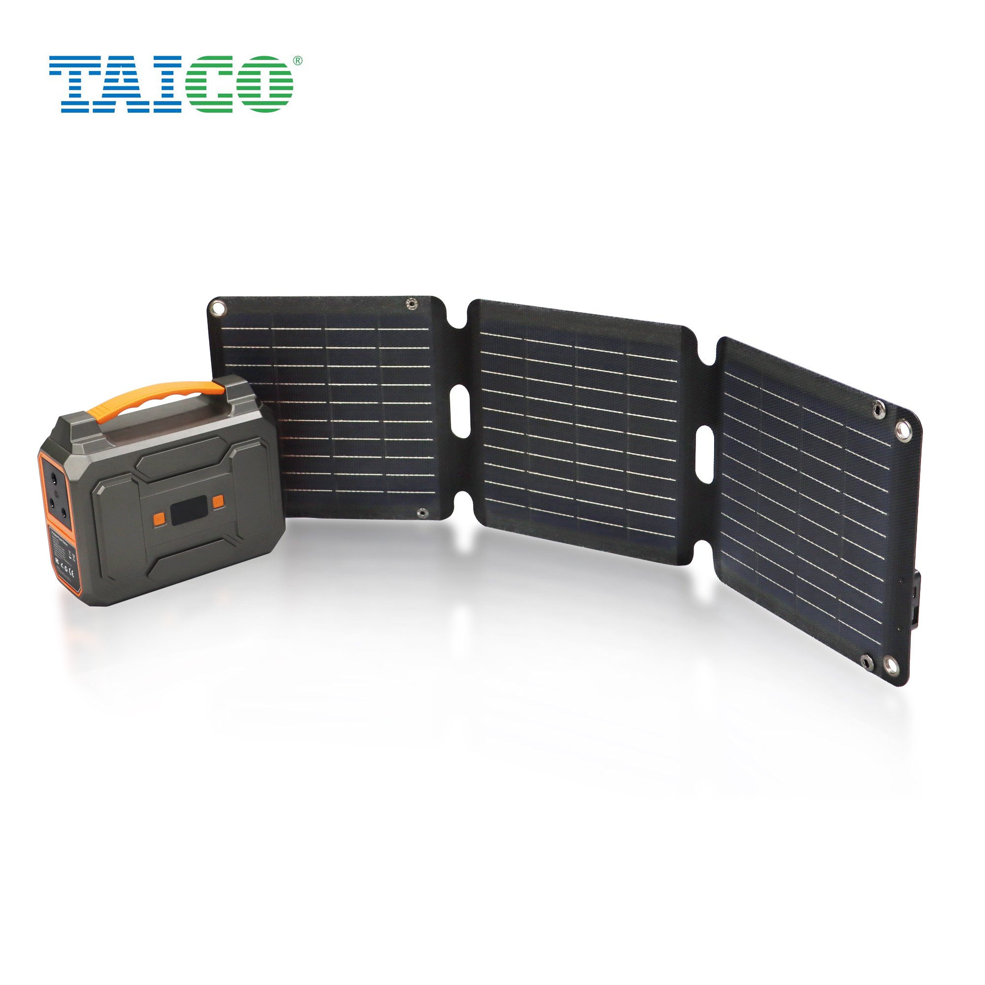 TAICO 21W Foldable Solar Panel 5V Portable Battery Charger Solar Panels USB Port Outdoor Waterproof Power Bank