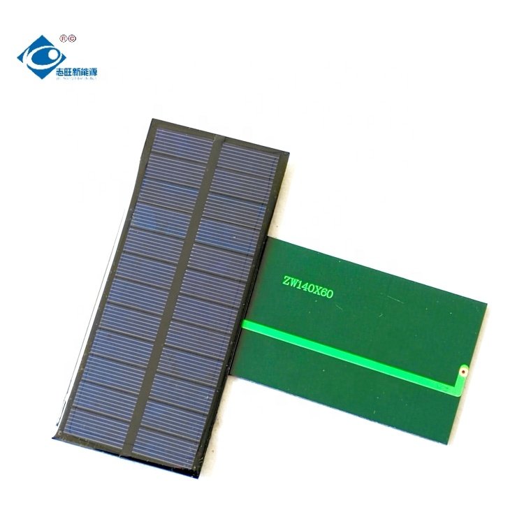 ZW-14060 High Efficiency Epoxy Adhesive Solar Panel 5V Lightweight Solar Module 1.1W Epoxy Sealed Solar Panel Charger