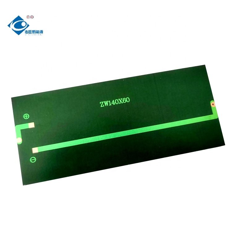ZW-14060 High Efficiency Epoxy Adhesive Solar Panel 5V Lightweight Solar Module 1.1W Epoxy Sealed Solar Panel Charger