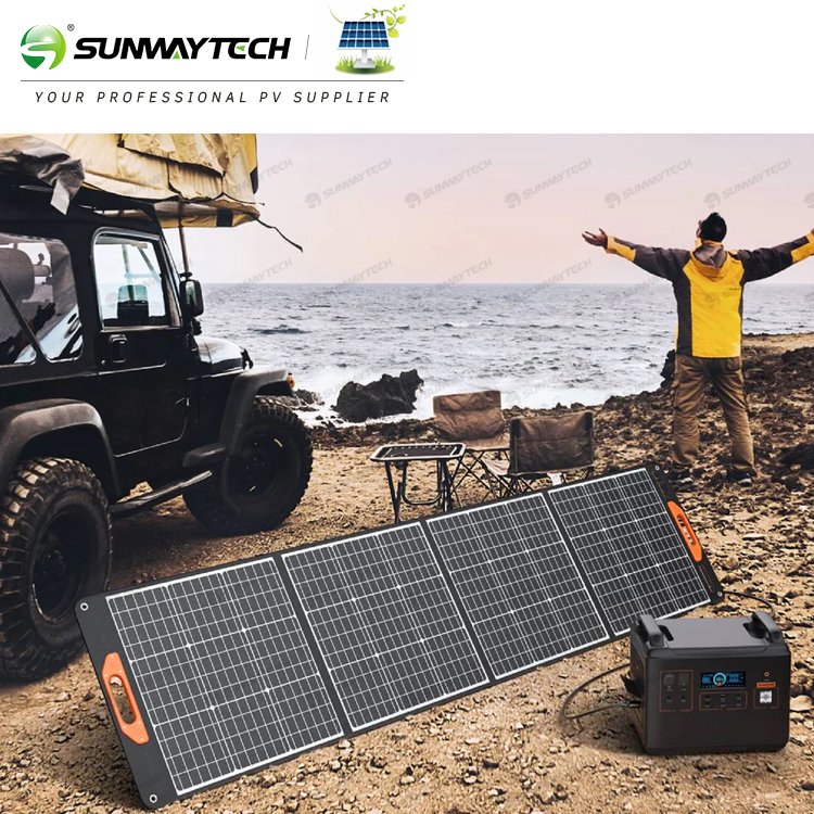 100w 200w mini flexible solar panel Foldable portable solar panels portable with charger for mobile charging