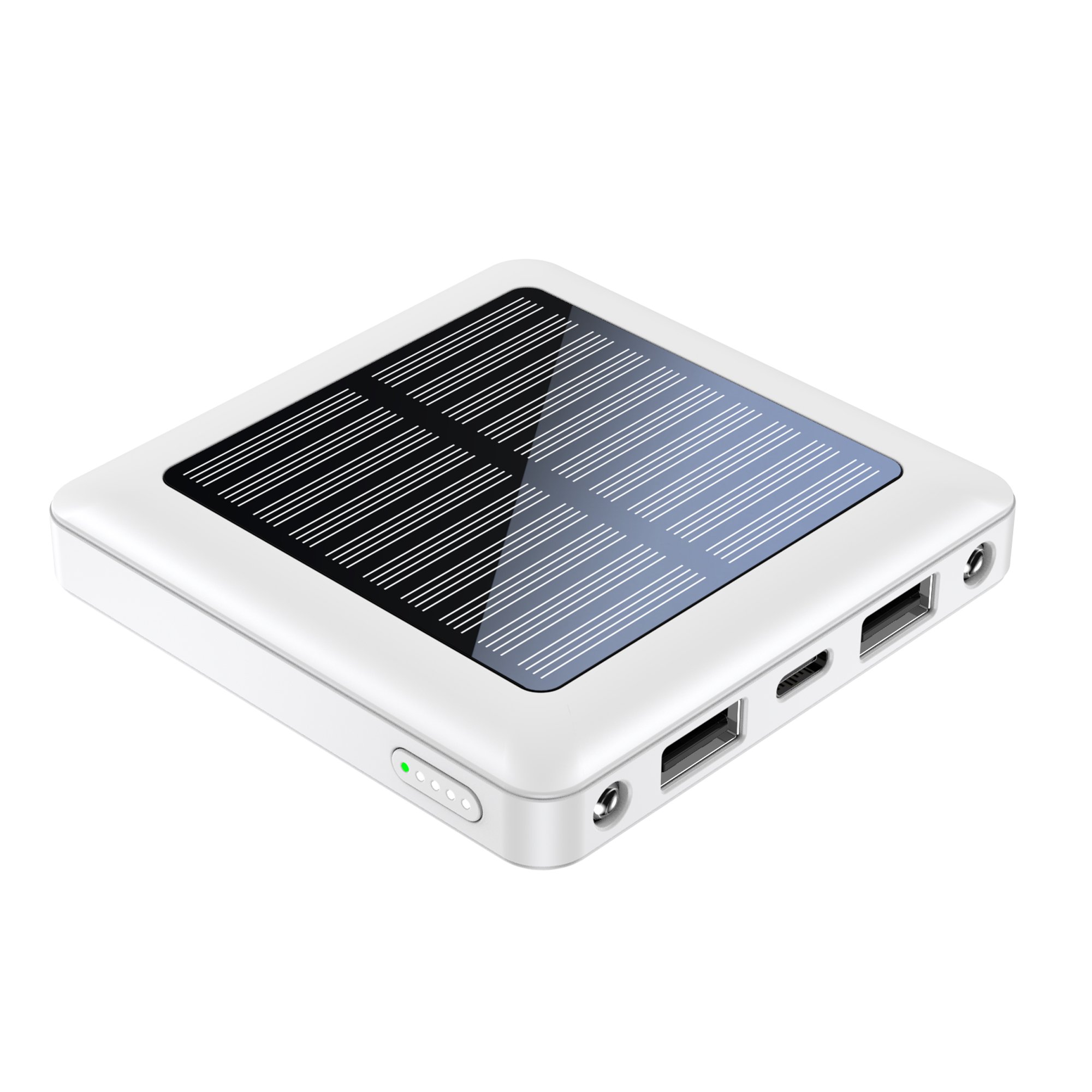 Trending Products 2024 New Arrivals Gift Custom OEM 5V/2.1A Output High Capacity 5000mAh Charger Portable Mini Solar Power Bank