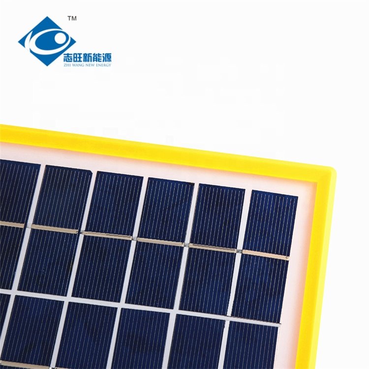 3W Portable Glass Laminated Solar Panels ZW-3W-6V-1 Outdoor Power Station Solar Charger 6V Mini Plastic Frame Solar Panel