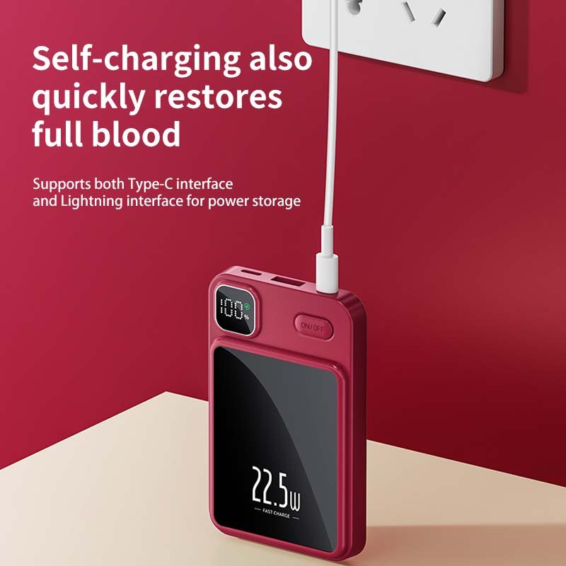 Factory Wholesale Magnetic Wireless Power Bank 10000mah high capacity Portable Fast Charging Charger for iPhone 16