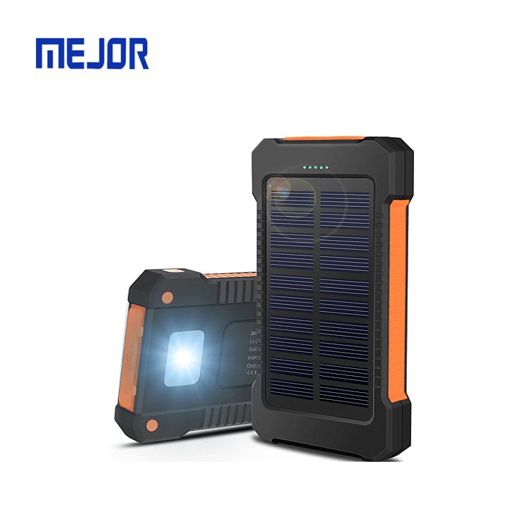 Portable mobile phone charge powerbank 20000mah dual USB Power Bank 10000mah outdoor solar charger