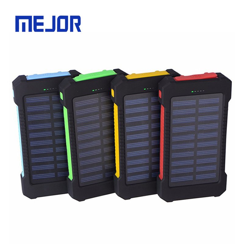 Portable mobile phone charge powerbank 20000mah dual USB Power Bank 10000mah outdoor solar charger