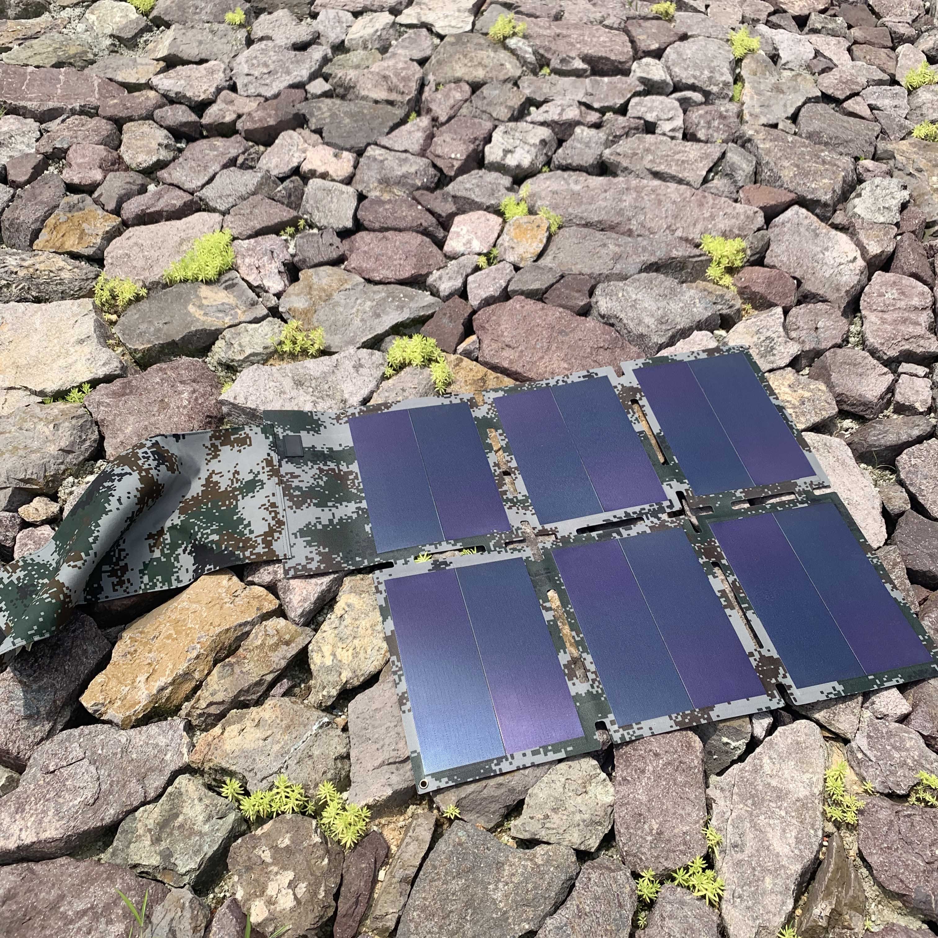 18V PD Thin film amorphous PV solar power charger foldable type manufacturer