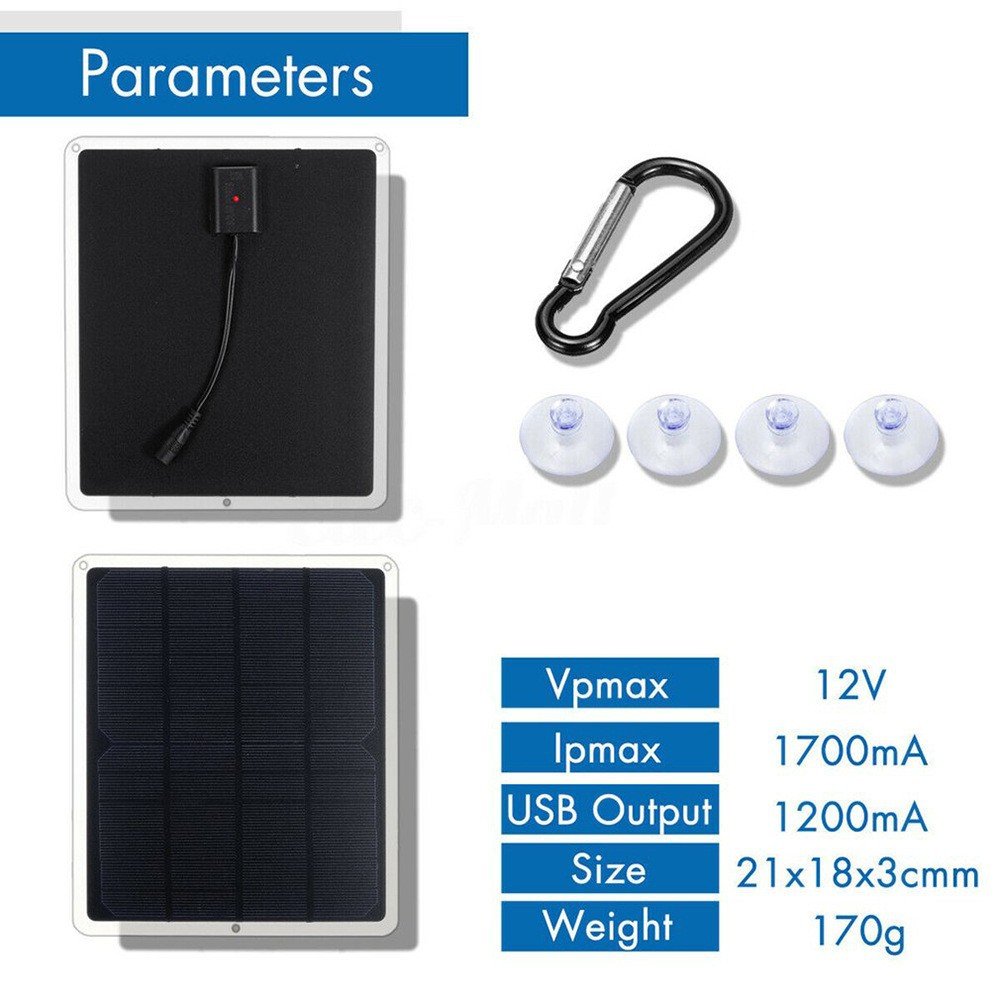 20W 12V solar charger for mobile phone and car battery charging board 12V battery car charger with solar panel