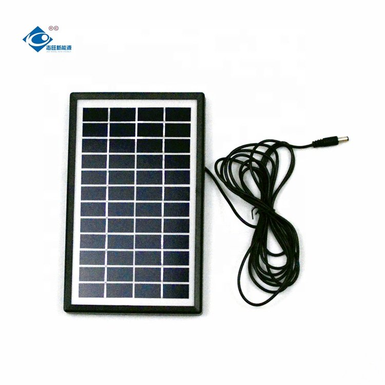 3W Poly Glass Laminated Solar Panel 12V Camping Solar Panel Power Set ZW-3W-12V Lightweight Solar Panels Charger