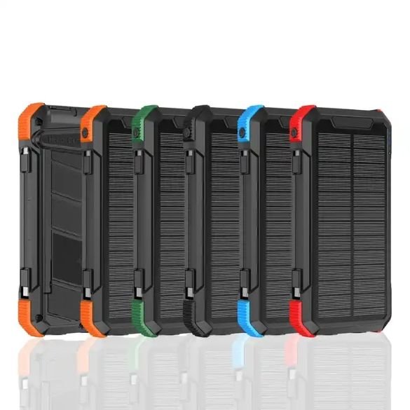 Fast Charging 20000mAh 30000mAh Portable Charger Folding Solar Energy Power Bank With Cigarette Lighting Solar Chargers