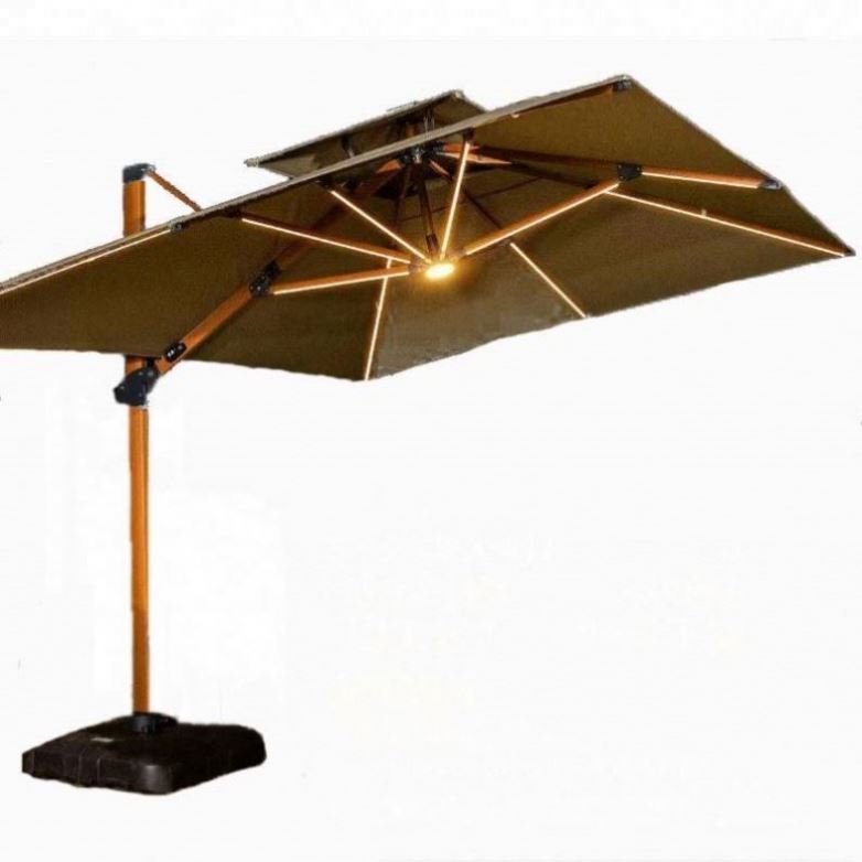 With Racking Protector Patio Lights Light Cantilever Lamp Flim Charging 15Ft Fan Power Jarid Solar-Umbrella Gel Solar Umbrella