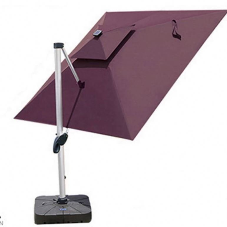 With Racking Protector Patio Lights Light Cantilever Lamp Flim Charging 15Ft Fan Power Jarid Solar-Umbrella Gel Solar Umbrella
