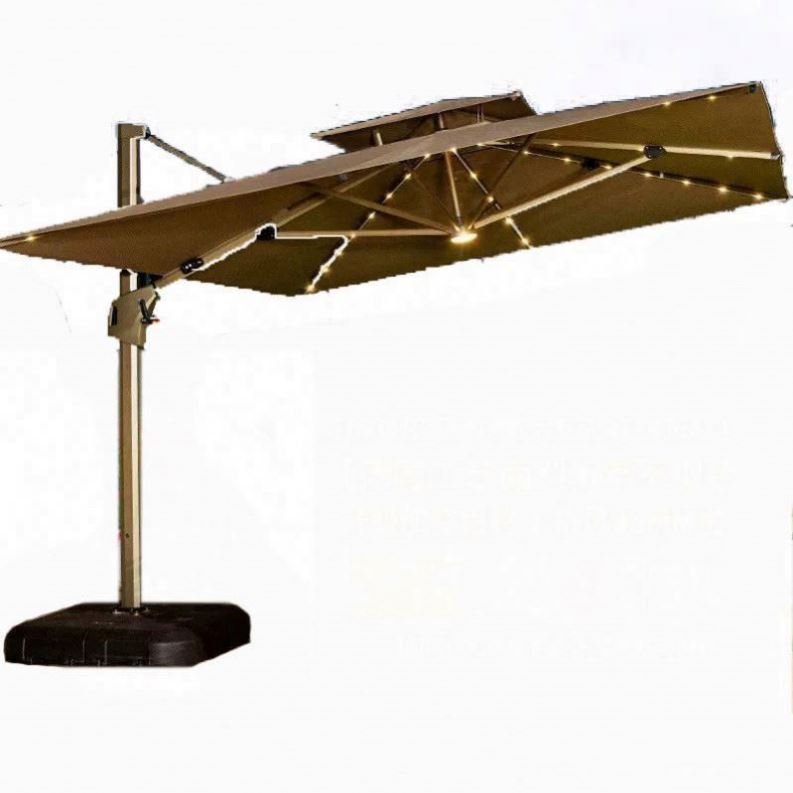 With Racking Protector Patio Lights Light Cantilever Lamp Flim Charging 15Ft Fan Power Jarid Solar-Umbrella Gel Solar Umbrella