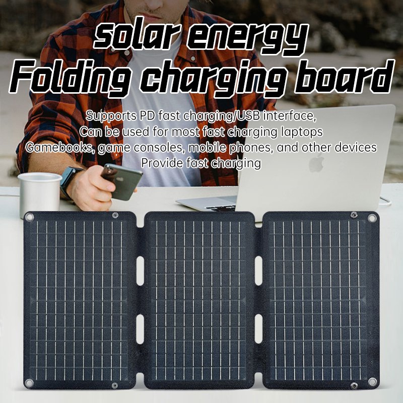 Solar Panel Charger 30W Folding ETFE Camping Foldable Portable Solar Panel for Outdoor Camping