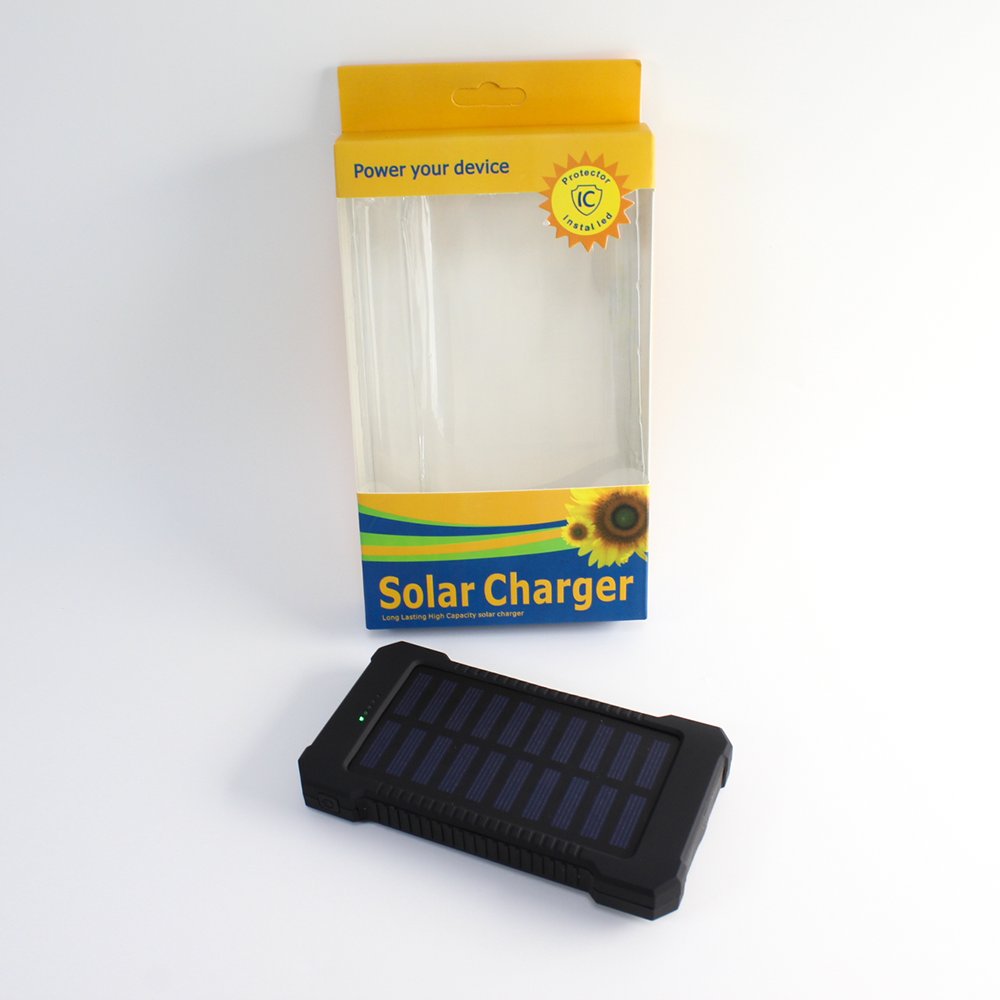 2024 New Product Custom Solar Panel Powerbank Portable Solar Charger 20000mAh Solar Power Banks With Flashlights For Cell Phone