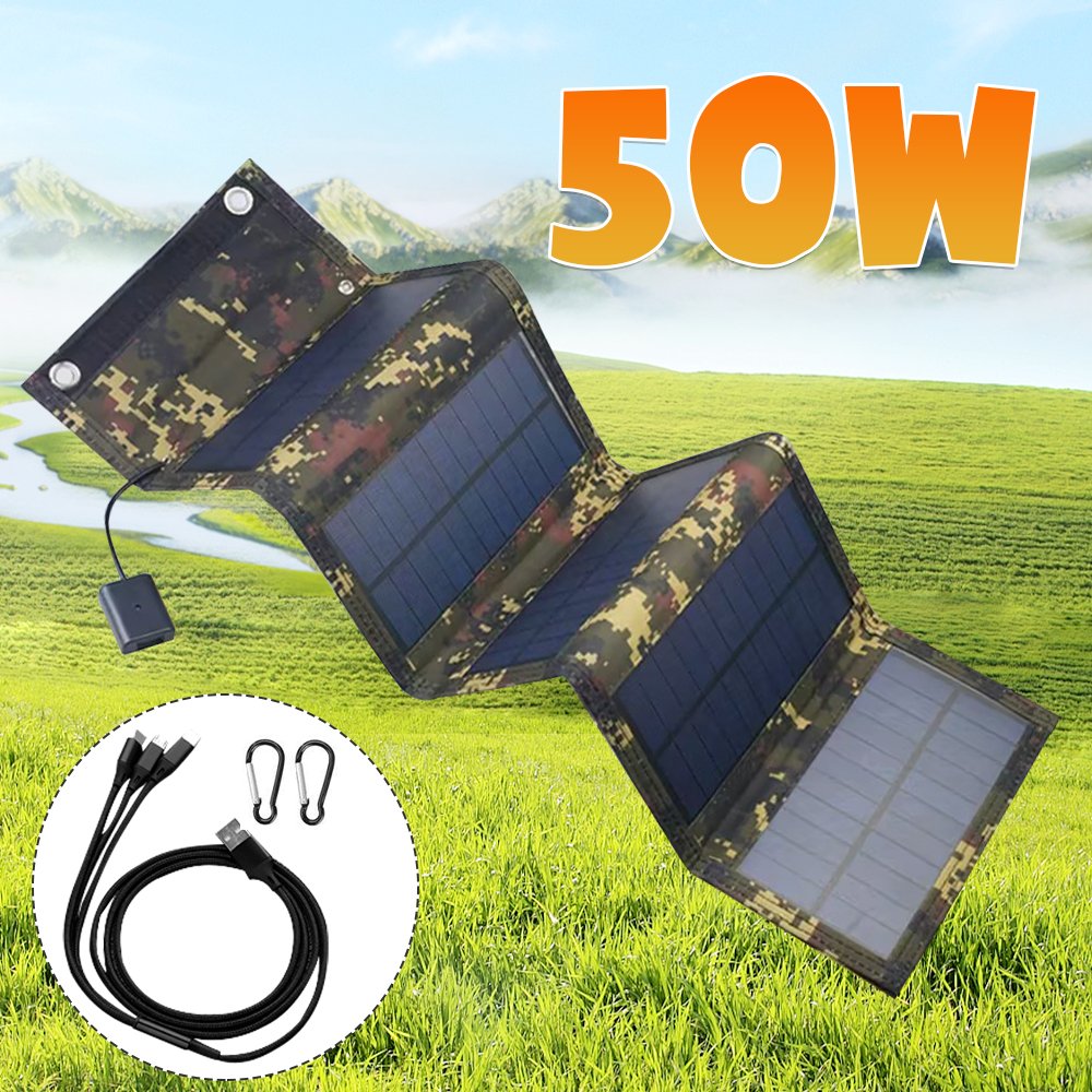 SMARAAD Mini Solar Panels 60W 50W 30W Outdoor Waterproof Charging Usb 5V Charger Portable Foldable Solar Panels