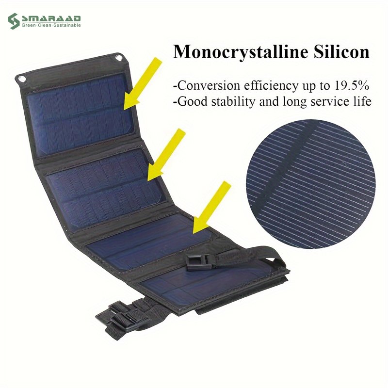SMARAAD Mini Solar Panels 60W 50W 30W Outdoor Waterproof Charging Usb 5V Charger Portable Foldable Solar Panels