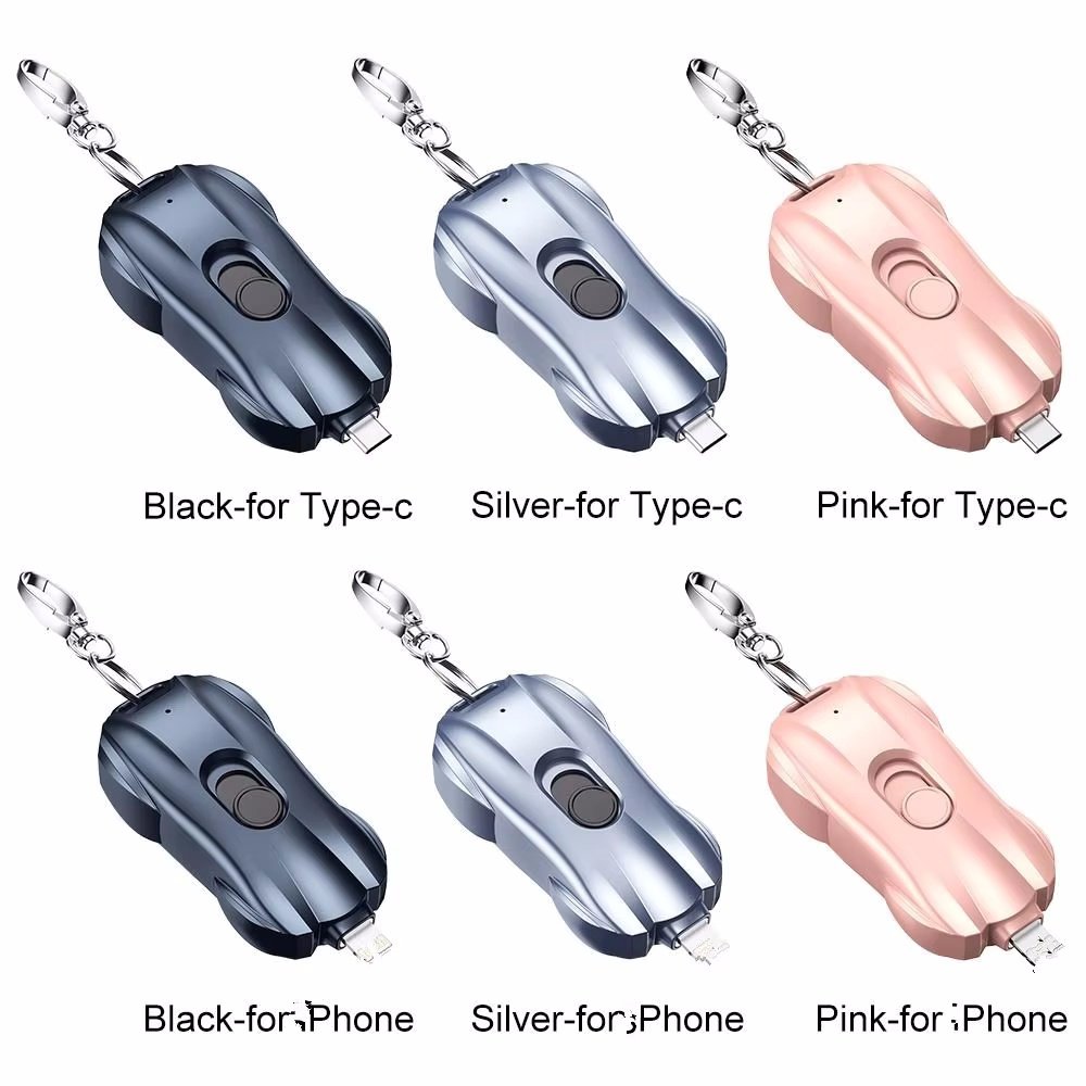 2024 Newest Portable Charger 1500mah Mini Power Bank Fast Charging Power Banks car key style keychain Powerbank For Phones