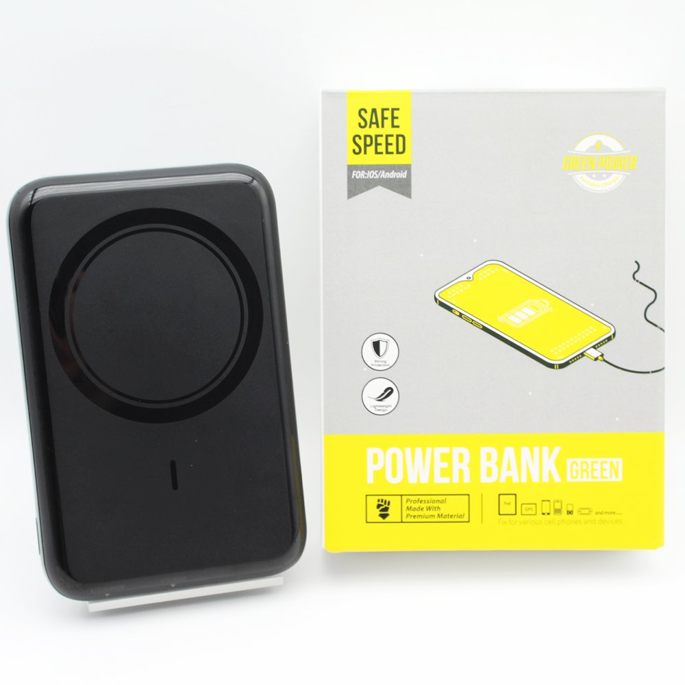 2024 New W2 Portable Power Bank 10000mah High Capacity External Battery Power Bank Wireless Charger Magnetic With Phone Holder