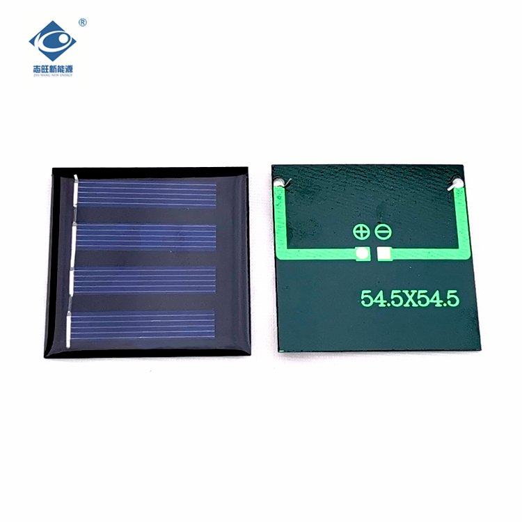 Customized Poly Mini Epoxy Solar Panel ZW-545545-2V Portable Solar Panel Charger 2V Epoxy Adhesive Solar Panel