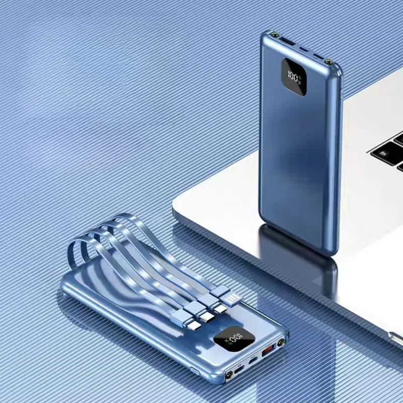 Portable Power Bank 10000mah External Battery Power Banks With Digital Display Custom Logo Fast Charge