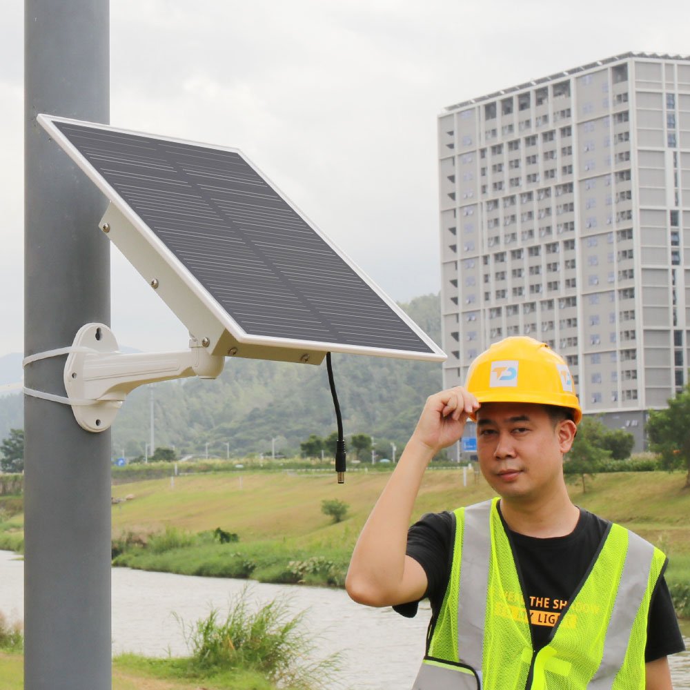 TecDeft Mini Rechargeable Solar System 20AH DC12V Solar Panel 15W Battery Trickle Charger For LOT Low Cctv Camera