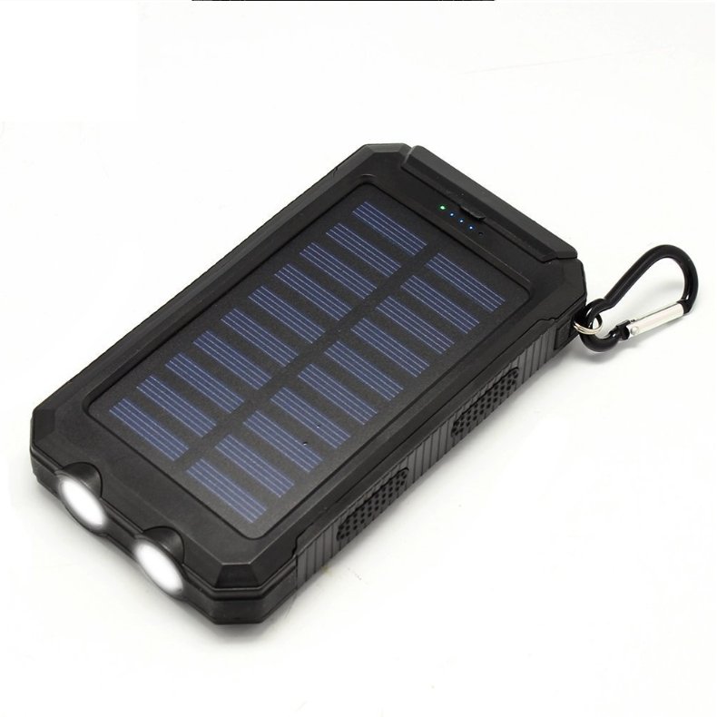 Outdoor 10000mah portable solar charger Waterproof Solar power bank Panel Charger