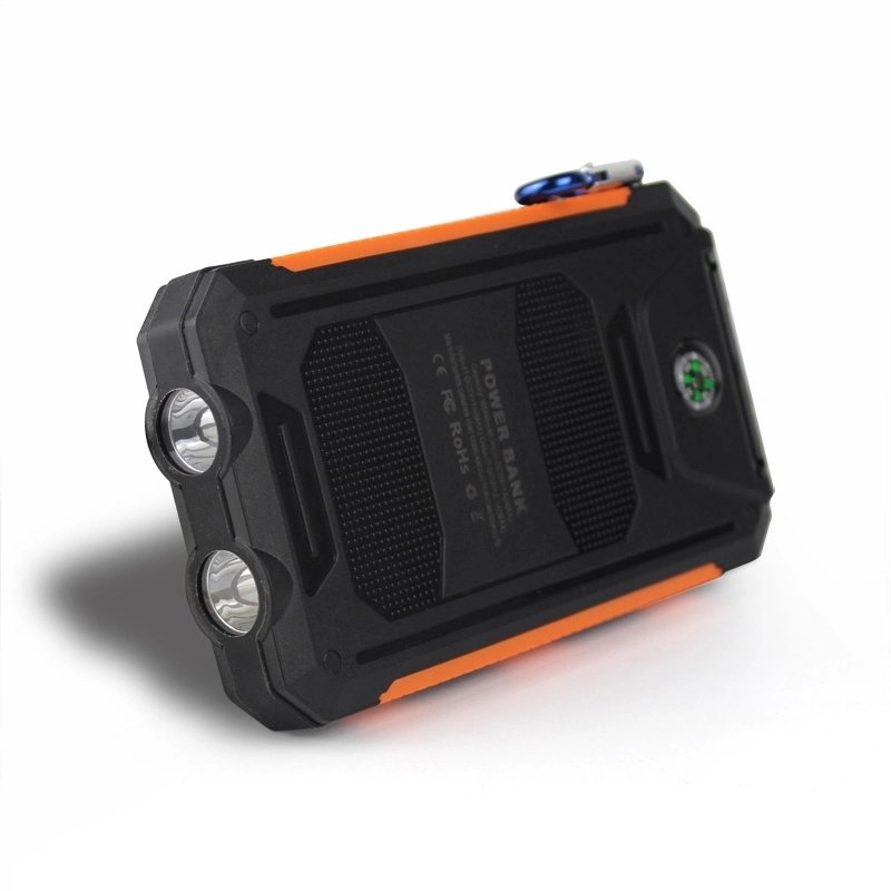 Outdoor 10000mah portable solar charger Waterproof Solar power bank Panel Charger