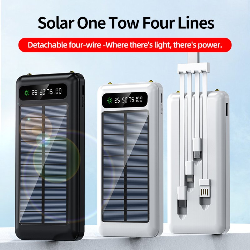 STW Ultra Thin Portable Home Outdoor10000mah 20000mah Top 10 Power Banks With Solar Panel