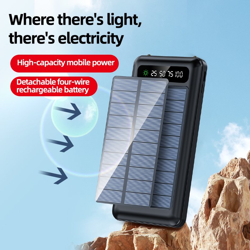 STW Ultra Thin Portable Home Outdoor10000mah 20000mah Top 10 Power Banks With Solar Panel