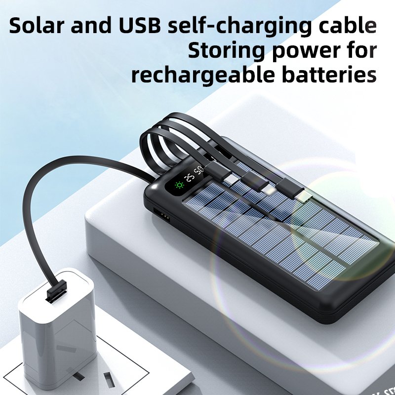 STW Ultra Thin Portable Home Outdoor10000mah 20000mah Top 10 Power Banks With Solar Panel