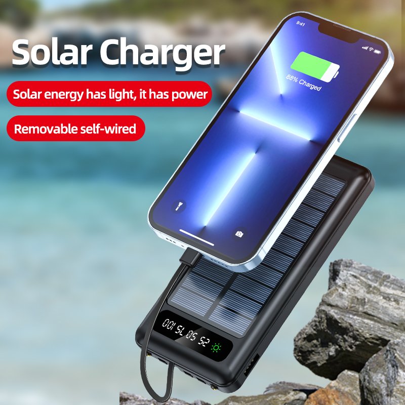 STW Ultra Thin Portable Home Outdoor10000mah 20000mah Top 10 Power Banks With Solar Panel
