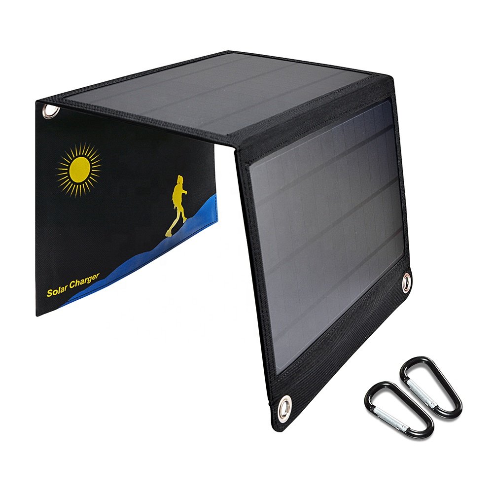 Wholesale Price Foldable Solar Charger 14W Solar Panel Charger For Power Banks portable solar panel