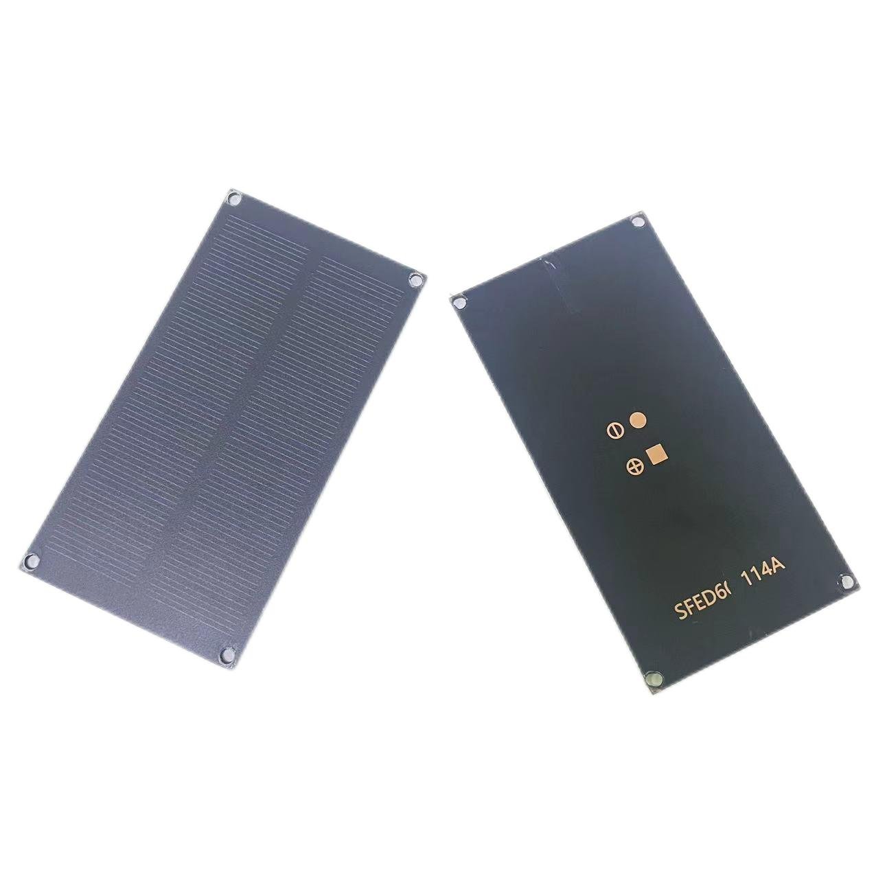 Sunfield Customized 1W 7V 6v 140mA Monocrystalline Solar Cells Mini Small DIY PET Solar Panel For Solar Camera Toys Lights 2w 3w