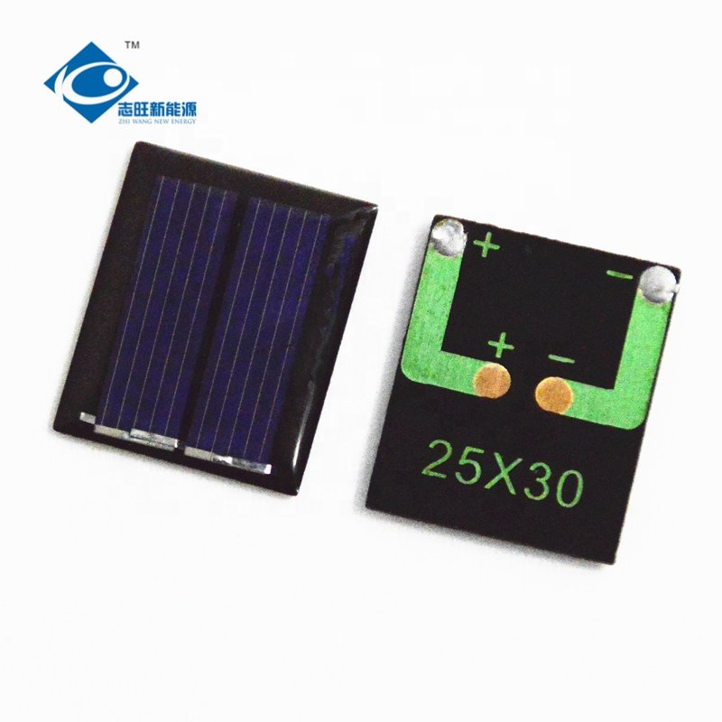 1V Transparent Epoxy Adhesive Solar Panel ZW-2530 Mini Epoxy Solar Panel 0.1W Portable Solar Panel Charger