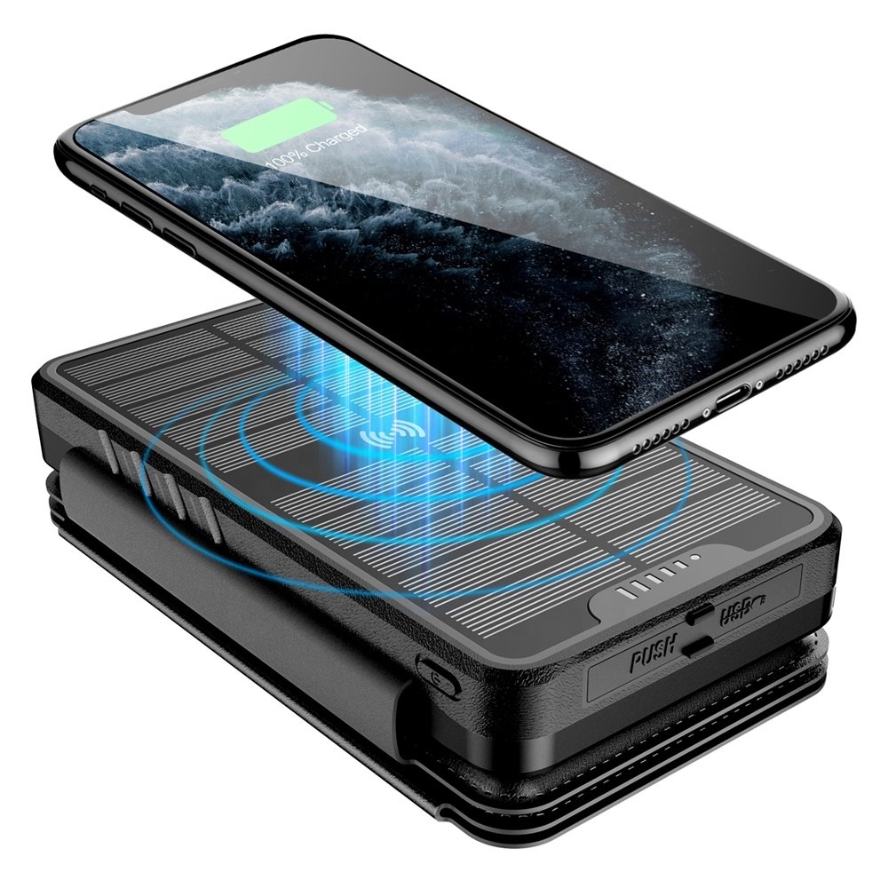 Folding Wireless Solar Power Bank 16000mAh26800mAh Unique Products In Latest Portable Trending Electronics External Battery Pack
