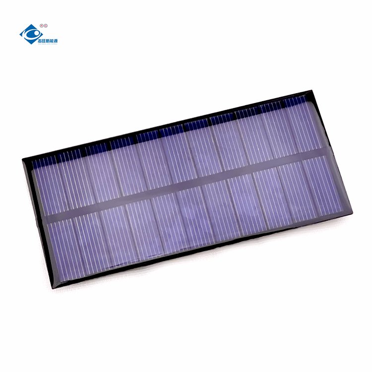 Epoxy Sealed Solar Panel ZW-117.5x53.7 Lightweight Silicon Solar Panel Charger 5.5V Customized Waterproof Solar Energy Panel 1W