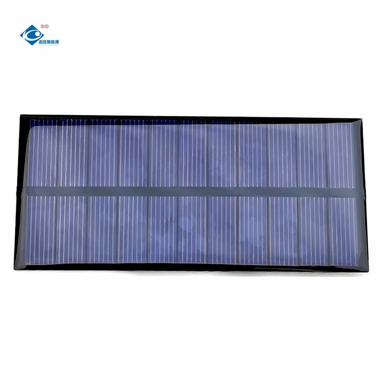 Epoxy Sealed Solar Panel ZW-117.5x53.7 Lightweight Silicon Solar Panel Charger 5.5V Customized Waterproof Solar Energy Panel 1W