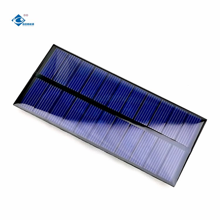 Epoxy Sealed Solar Panel ZW-117.5x53.7 Lightweight Silicon Solar Panel Charger 5.5V Customized Waterproof Solar Energy Panel 1W