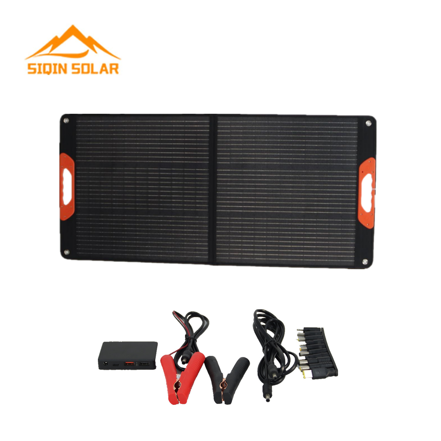 Portable solar mobile charger 100w flexible solar panel foldable power station