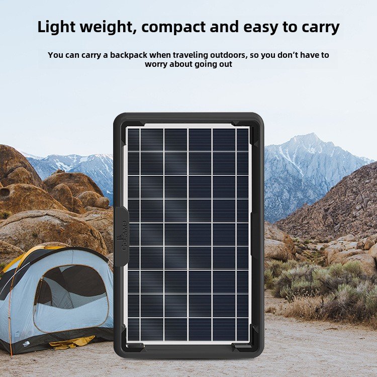 CCLAMP Hot Sell New Arrival 9V 6.8W USB portable solar panel with 5 in 1 cable with cell for mobile phone charge for home